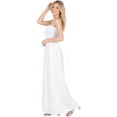 thumbnail image 2 of HAPPY BAY Women's Beach Summer Solid Smocked Top Maxi Evening Slit Dress Casual Strapless Tube Dresses for Women One Size Oatmeal, Solid, 2 of 3