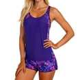 thumbnail image 3 of Women's Two-piece Tankini Swimsuits Tank Top and Shorts Sets Swim Bathing Suit Summer Floral Print Vacation Casual Swimwear, 3 of 6