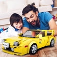 thumbnail image 2 of HI-REEKE Car Building Block Set Speed Champion RX-7 Building Brick Plastic Kit Toy Gift for Adult Yellow, 2 of 6