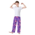 thumbnail image 3 of Heart Pink Flamingos Pajama Pants Soft Lightweight Lounge Pants Bottoms Sleep Pants Warm Comfy, 3 of 9