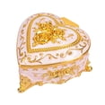 thumbnail image 3 of Organizador de collar de caja de joyería en forma de corazón elegante artesanías únicas de joyería de joyería de caja de barcos para habitaciones para, 3 of 8