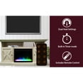 thumbnail image 2 of Cambridge 62-in. Summit Farmhouse Style Electric Fireplace Mantel with Deep Crystal Insert, Sandstone, 2 of 9