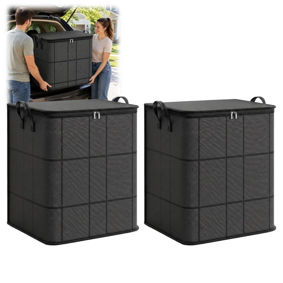 Dorm Room Essentials Storage Bags, Moving Bags with Zipper, Large Capacity Organizer for Bedding Clothes College Supplies(29gal,2PCS)
