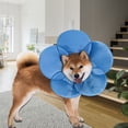 thumbnail image 5 of Pet Recovery Collar - Resizable Soft Fabric - Adjustable Comfortable Firm Stitching - Anti-scratch Prevent Infection - Flower Shape Thicken Sponge Grooming Circle, 5 of 8