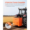 thumbnail image 2 of VEVOR Ballast Box, 3-Point Category 1 Tractor Ballast of 800 lbs Capacity, with Standard 2 Inch Hitch Receiver, 5 ft³ Large Volume Durable Loader Attachment, 2 of 9