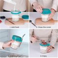 thumbnail image 5 of high qualityMason Jars for Overnight Oats, 4Pcs Overnight Oats Containers with Lids and Spoons, Food Storage Containers, 5 of 5