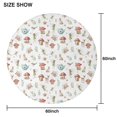 thumbnail image 6 of White Forest Fairy Pattern Round Tablecloth 60"x60",Wrinkle Wipeable Table Cloth for Kitchen Dining Room Picnic Patio Party, 6 of 6