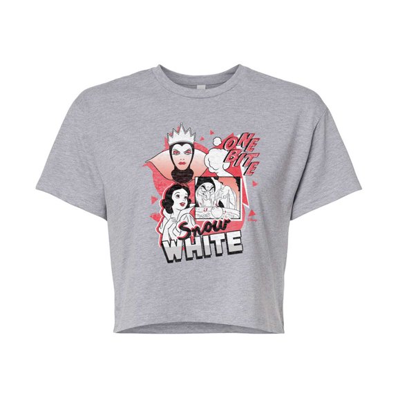 Disney Princess - Snow White Pop  - Juniors Cropped Cotton Blend T-Shirt