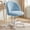 Blue, variant on NEO CHAIR Office Vanity Chair with Wheels Comfy Desk Chair for Girls Cute Computer Small Armless Adjustable Height Swivel for Home Bedroom Task (White)
