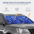 thumbnail image 4 of Balery Blurred Star Snow Christmas Parasol para parabrisas de coche de 2 piezas | Parasol plegable para parabrisas delantero de coche para la mayoría de sedanes-Small, 4 of 6