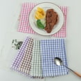 thumbnail image 3 of Unique Bargains Cotton Absorbent Kitchen Dish Cleaning Towels Cloths 5Pcs, 15" x 10.5", 3 of 7