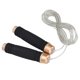 thumbnail image 3 of Cuerda para saltar deportiva para niños y adultos, cuerda para saltar portátil para gimnasio, Fitness, alambre de acero (negro), 3 of 8