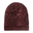 thumbnail image 4 of Herrnalise Outdoor Winter Adult Keep Warm Printing Hats Plush knitted Woolen Hat, 4 of 5