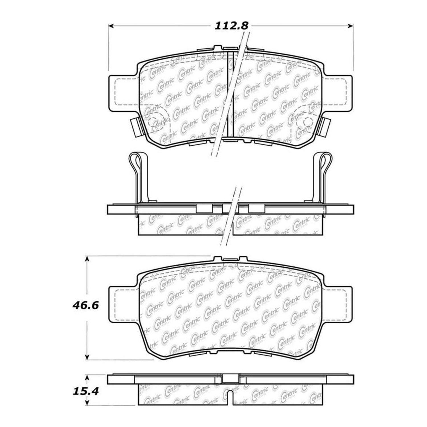 Centric Parts - Ceramic Pads