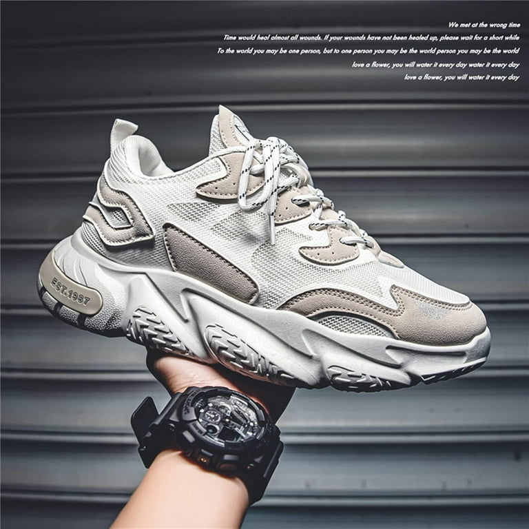 SKDOIUL Sport Running Shoes For Mens Mesh Breathable Trail Runners Fashion Sneak