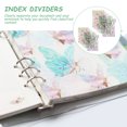 thumbnail image 4 of MasteelfCA Transparent PP Binder Dividers Colorful Index Labels Tabs (Assorted Color) ( A5+ A6 ), 4 of 9