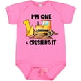 thumbnail image 3 of Inktastic I'm 1 and Crushing It Construction 1st Birthday Boys or Girls Baby Bodysuit, 3 of 5