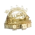 thumbnail image 3 of Kits de construcción de modelos de rompecabezas navideños CUTICAT 3D de madera, 3 of 7