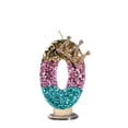 thumbnail image 2 of One First Birthday Candle Glitter Number 0 Cake Topper with Crown Accent for Birthday Party Celebration, 2 of 5