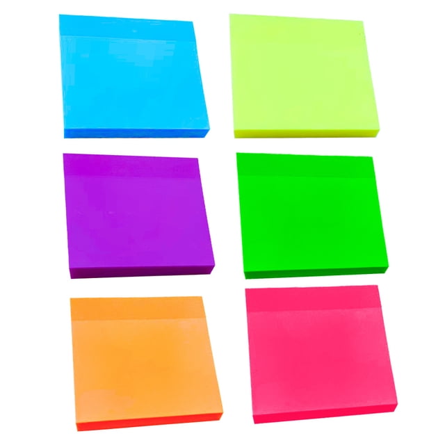 unbranded 6Ud De Notas Adhesivas Transparentes Para Oficina Y Escuela Con Autoadherente
