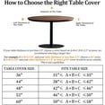 thumbnail image 2 of Waterproof Tablecloth with Elastic Tablecloth for Round Tables 36"-70" for Indoor Outdoor Patio Use, 36Inch, Lemon, 2 of 6