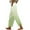 Green, variant on Bovxnpu Plus Size Pants For Women, Womens Cotton Linen Pants Drawstring Casual Trousers with Pockets, Women's Cotton And Linen Straight Leg Pants With Side Slits M