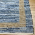 thumbnail image 4 of BoutiqueRugs Ghita Bordered Recycled Blue Area Rug - Mocha, Charcoal, Rose Cream - 27" x 45", 4 of 8