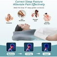 thumbnail image 2 of Cervical Neck Pillow for Pain Relief Sleeping, Contour Memory Foam Pillow, Ergonomic Side Sleeper Pillow for Adults, Cooling Orthopedic Neck Support Pillow for Back Stomach Sleepers, 2 of 6