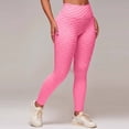 thumbnail image 2 of YUEHUA Women's High Waist Ribbed Textured Yoga Leggings, Tummy Control Butt Lifting Compression Pants, Stretchy Workout Tights for Gym & Jogging, 2 of 9