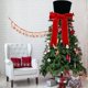thumbnail image 2 of Adorno para árbol de Navidad con pajarita grande Adornos navideños para escritorios de mesa Adorno navideño Árbol de Navidad negro Truss Pajarita Sombrero Decoraciones navideñas brillar Electrónica, 2 of 4