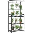 thumbnail image 1 of Soporte para plantas Ekisemio de 3 niveles, 171 cm, negro resistente, 1 of 6