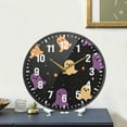 thumbnail image 4 of Yayeee Wall Clock Battery Operated 11.9" Silent Non-Ticking for Living Room, Black Halloween Ghosts, 4 of 8