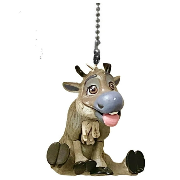 Baby Young Sven Reindeer Fan Lamp Light Pull Chain Figure Figurine PVC New 2”