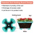 thumbnail image 5 of Stackable Planter with Wheels and Tools, Indoor Outdoor Gardening Pots - 7 Tier Vertical Garden Planter - Teal, 2 Set, 5 of 7