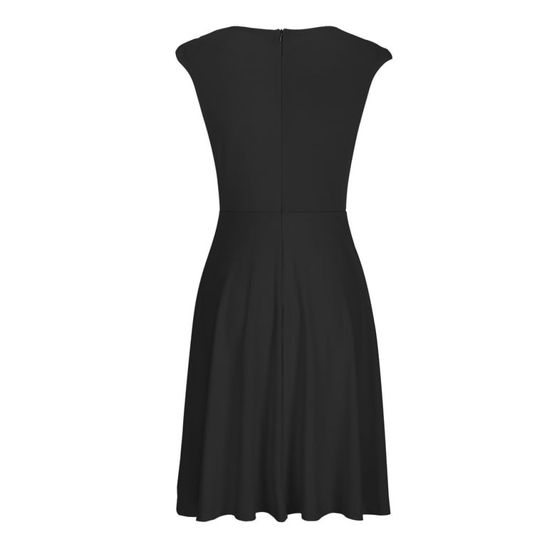 YueHuiYing Women's A Line Dress Boat Neck Slim Fit Fashion Wedding Cap Sleeve Spring Summer Semi Formal Dresses YueHuiYing Women's A Line Dress Boat Neck Slim Fit Fashion Wedding Cap Sleeve Spring Summer Semi Formal Dresses