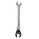 thumbnail image 2 of Llave De Extremo Abierto Con Trinquete, ángulo Ajustable, Cabeza Flexible 72T, 17 Mm, 8,5 Pulgadas, Llave De Extremo Abierto Con Trinquete De Doble Uso, Compacta Para Freno De, 2 of 7