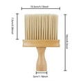 thumbnail image 3 of Barber Brush Neck Duster Hair Cutting Brush Hair Neck Cleaning Brush Wooden Handle Wooden Neck Brush Professional Hairdressing Cleaner Soft Household for Barbershop Salon Home Clearance!, 3 of 9