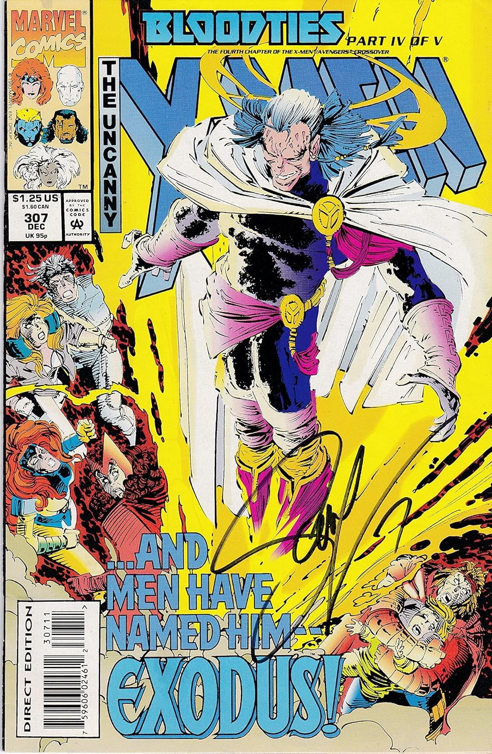 X-Men #307 Signed Scott Lobdell