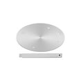thumbnail image 1 of 6.3 Inch Heat Diffuser Plate for Gas Stove Induction Cooker, Removable Handle Defrosting Plate, Three-Layer Stainless Steel Aluminum Construction, Even Heat Distribution , Heat Conduction Plate *1, 1 of 9