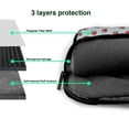thumbnail image 4 of Lsque Hand Drawn Strawberry Pattern Laptop Bag – Portable & Slim Single-Shoulder Computer Case with Adjustable Strap, Protective, Lightweight for 13”/14”/15.6” Laptops, 4 of 8