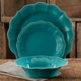 thumbnail image 3 of The Pioneer Woman Paige 12-Piece Dinnerware Set, Turquoise, 3 of 7