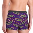 thumbnail image 3 of Uemuo Carnival Masks and Beads Pattern Men's Boxer Briefs,Trunk Anti-Chafing,Comfortable, Durable, and Stylish Underwear-X-Large, 3 of 9