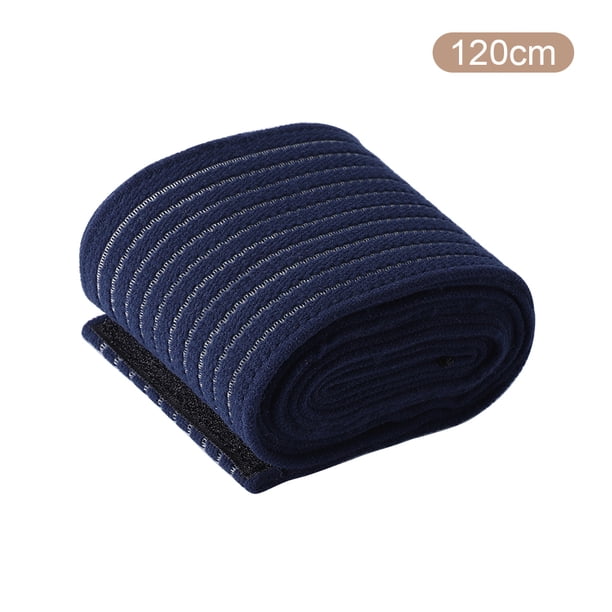 Wosthever 1 vendaje de compresión de alta elasticidad de 40 ~ 180cm, cinta de kinesiología deportiva para tobillo, muñeca, rodilla, pantorrilla, Gimnasios en casa azul 120cm Wosthever OD000837-09