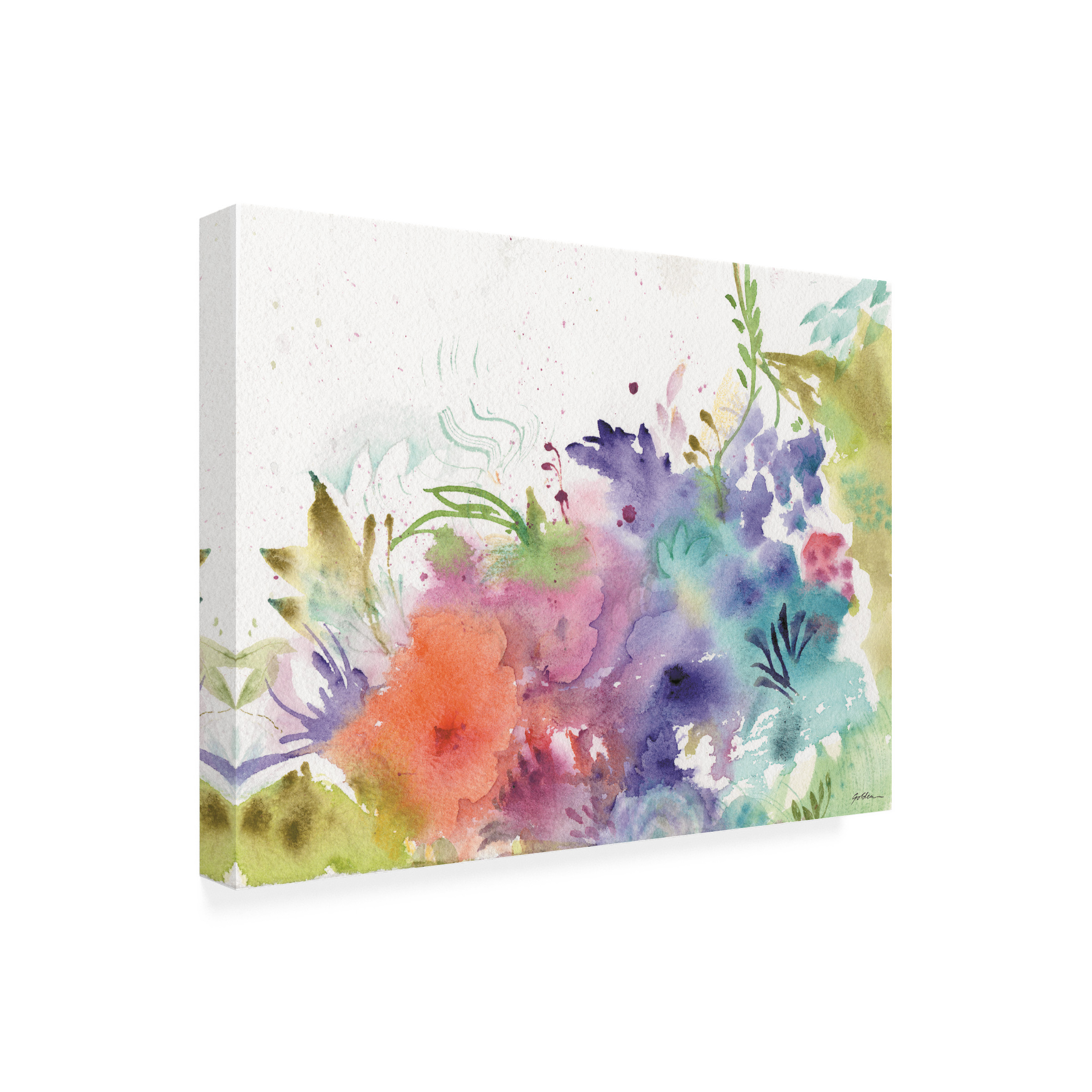 Sheila Golden 'Garden Rainbows' Outdoor Canvas 35x47