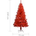 thumbnail image 5 of Árbol de Navidad artificial con soporte Rojo 150 cm PVC Kuyhfg Sin marca, 5 of 5