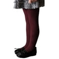 thumbnail image 3 of KAUOD Girls Knit Thermal Tights Ribbed Stretchy School 𝐔niform Fleece Leggings Yoga Dance Opaque Pantyhose for Kids Toddler, 3 of 6