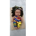 thumbnail image 5 of Xqxayjr under $5 BlackBabyDoll, BlackBabyDoll 8 Inch, Cute Curly Hair VinylBabyToy, African American Reborn Doll forChildren, RealisticBabyDoll, 5 of 5