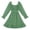 Green, variant on Bmisegm Girls' Dresses Square Neck Long Sleeve Puff Ruffle Hem Tie Waist A Line Swing Dress Casual Girls Dress 10-11 Years