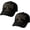 474-hats-black-2pcs, variant on Buffalo Soldier Hats Baseball Cap,3D Embroidered Baseball Hats Distressed Military Tribute Cotton Soldier Cap