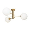 thumbnail image 5 of Artcraft Lighting Aurelia Collection 3Light SemiFlush Mount Brass, 5 of 9